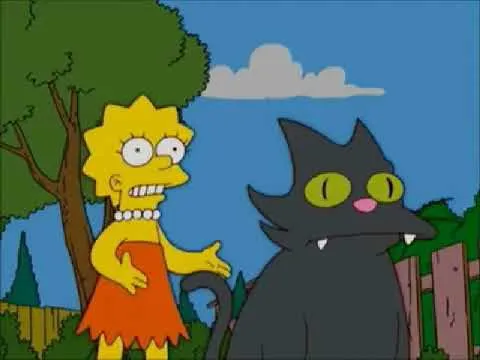 El gato de la familia Simpson