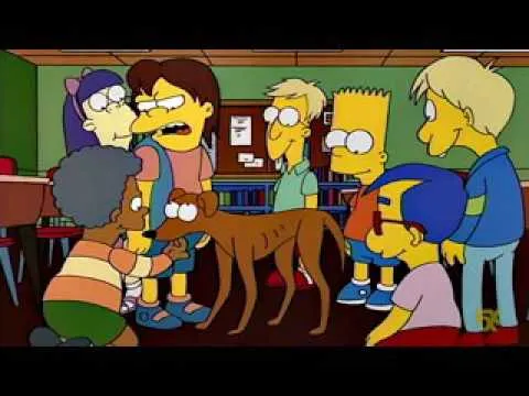 ¿Cómo se llama el perro de Los Simpson?